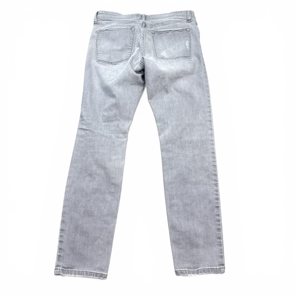 Banana Republic Skinny Fit Jeans Womens Sizeโ 28 / 6 Gray Distressed Stretch - Picture 2 of 16